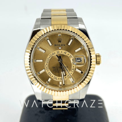 ROLEX SKYDWELLER TWO TONE CHAMPAGNE DIAL 326933