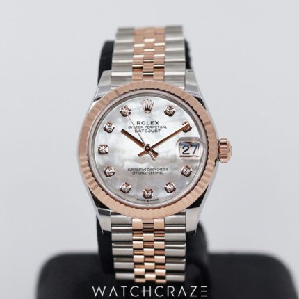 ROLEX DATEJUST MOTHER OF PEARL ROSE GOLD 31MM 278271