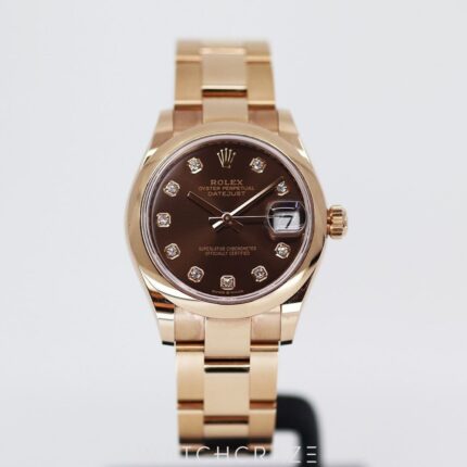 ROLEX DATEJUST ROSE GOLD DIAMOND MARKERS 31MM 278245