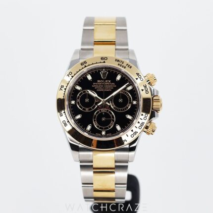 ROLEX DAYTONA COSMOGRAPH TWO-TONE BLACK DIAL 40MM 116503