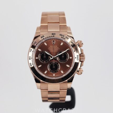 ROLEX DAYTONA ROSE GOLD BROWN DIAL 40MM 116505