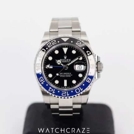 ROLEX GMT MASTER II BLACK DIAL 40MM “BATMAN” 126710BLNR
