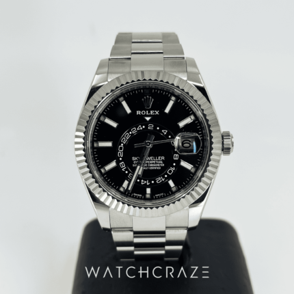 ROLEX SKY-DWELLER 42MM BLACK DIAL 326934